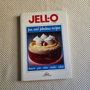 Jell-O Fun and Fabulous Recipes Vintage 1988 Hardcover Cookbook‎